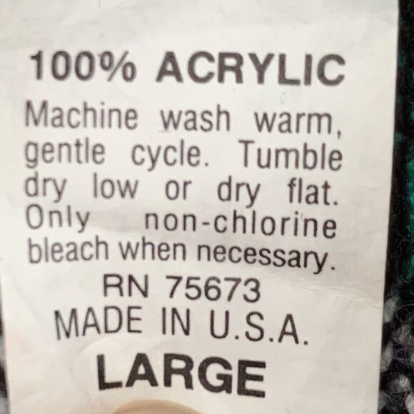 VTG 90s Rosanna Sweater Girls L Black Colorful Geometric Knit Mock Retro Funky - Picture 5 of 8